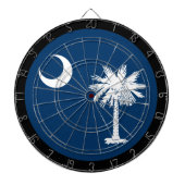 Cible De Fléchettes Carolina Drapeau Tableau noir & Caroline du Sud /  (Devant)