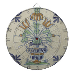 Cible De Fléchettes Carrelage Delft Antique Pot de Fleur Céramique