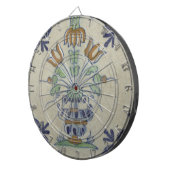 Cible De Fléchettes Carrelage Delft Antique Pot de Fleur Céramique (Devant droit)