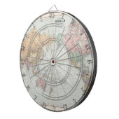 Cible De Fléchettes Carte ancienne du monde (Devant droit)