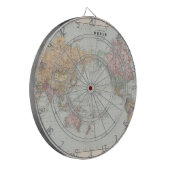 Cible De Fléchettes Carte ancienne du monde (Devant gauche)