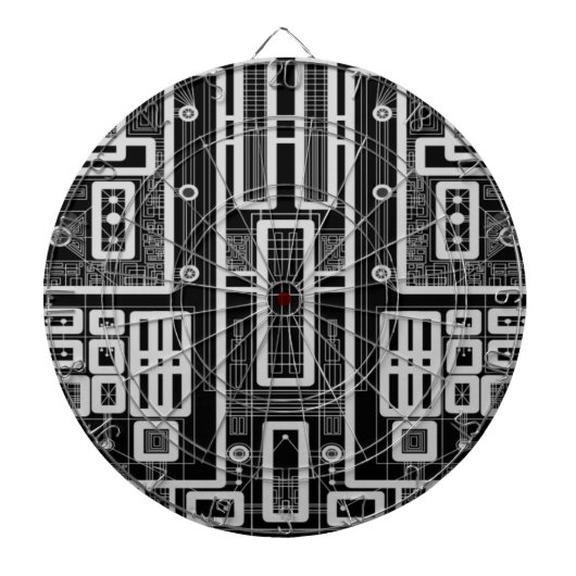 Cible De Fléchettes Carte de circuit géométrique (Devant)