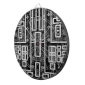 Cible De Fléchettes Carte de circuit géométrique (Devant droit)