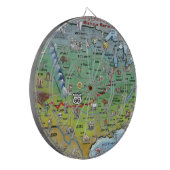 Cible De Fléchettes Carte de la route historique 66 (Devant gauche)