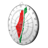 Cible De Fléchettes Carte de Palestine Watermelon Symbole de la libert (Devant droit)