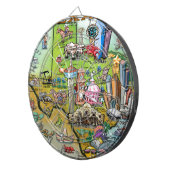 Cible De Fléchettes Carte des loisirs du Texas (Devant droit)