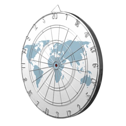 Cible De Fléchettes Carte du monde (Devant droit)