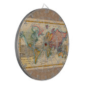 Cible De Fléchettes Carte du Monde 1780 Bonne Antique Planisphère (Devant gauche)