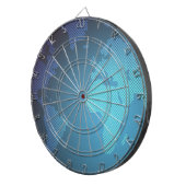 Cible De Fléchettes Carte du monde numérique en dégradé de points (Devant droit)