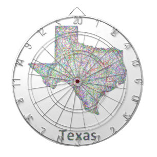Cible De Fléchettes Carte du Texas