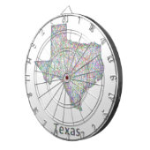 Cible De Fléchettes Carte du Texas (Devant droit)