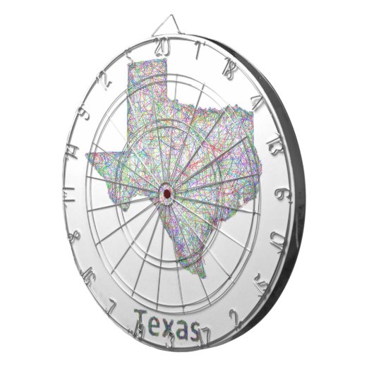 Cible De Fléchettes Carte du Texas (Devant droit)