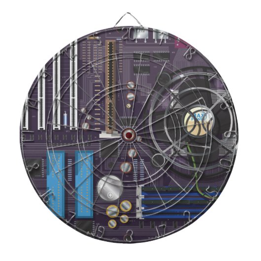 Cible De Fléchettes Carte mère de l'ordinateur (Devant)