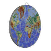 Cible De Fléchettes Carte mondiale géographique internationale (Devant gauche)