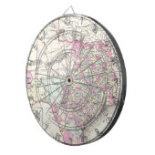 Cible De Fléchettes Carte vintage du Texas (1855) (Devant droit)