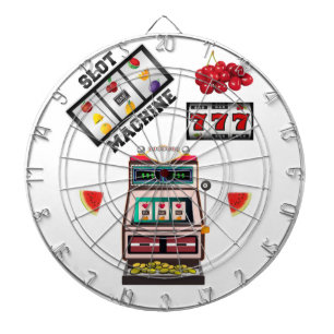 Cible De Fléchettes Casino blanc Dartboard