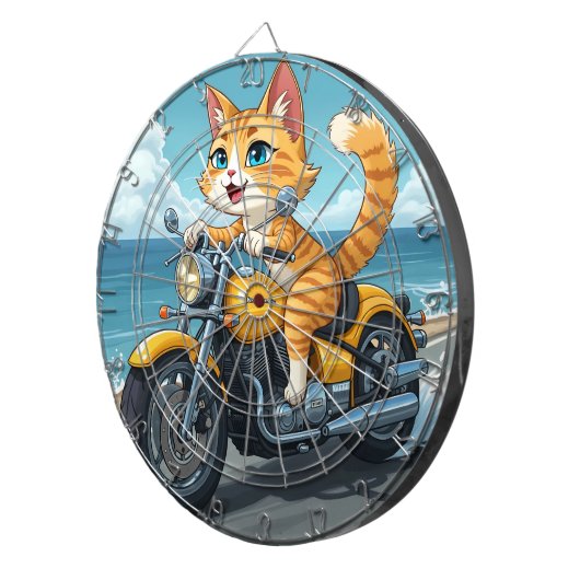 Cible De Fléchettes Cat drôle (Devant droit)