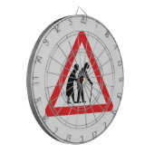 Cible De Fléchettes CAUTION Personnes ÂGÉES - VOYAGE UK (Devant gauche)