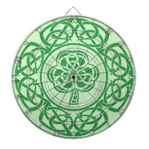 Cible De Fléchettes Celtic Irish Shamrock Shield traditionnel irlandai