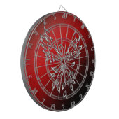 Cible De Fléchettes Cendres noires rouges et Règlement sur le Phoenix (Devant gauche)