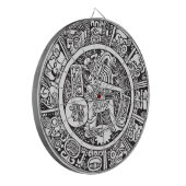 Cible De Fléchettes Cercle maya, hiéroglyphe mexicain(Maya) (Devant gauche)