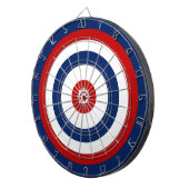 Cible De Fléchettes Cercle Rouge Blanc Bleu Bleu Rudder rayures (Devant droit)