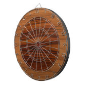 Cible De Fléchettes Cercles Brown de texture du bois (Devant droit)