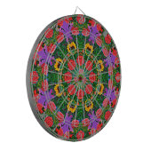 Cible De Fléchettes Cercles Roses en argent (Devant gauche)