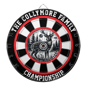 Cible De Fléchettes Cerf avec Antlers à Bullseye