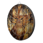 Cible De Fléchettes Cerf de Virginie primitif en bois de grange (Devant droit)