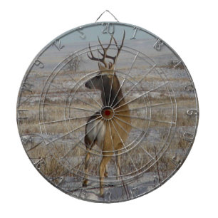 Cible De Fléchettes Cerf mulet mâle D20 dans la neige