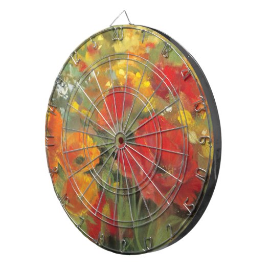 Cible De Fléchettes Champ de pavot oriental (Devant droit)