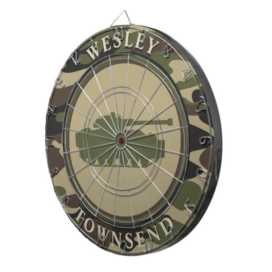 Cible De Fléchettes Char et camouflage (Devant droit)