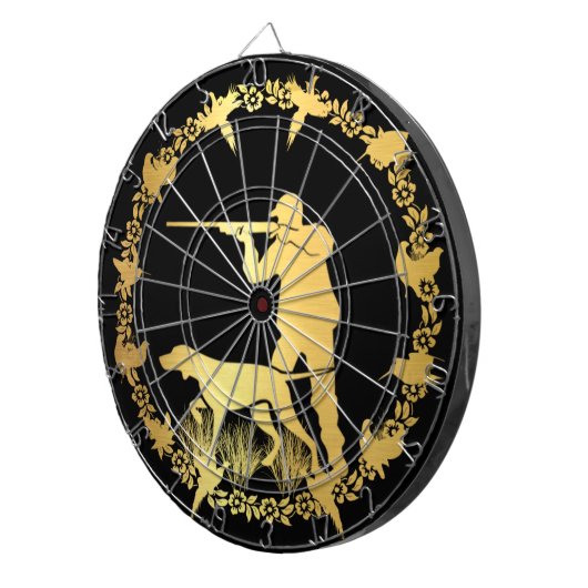 Cible De Fléchettes Chasseur d'or (Devant droit)