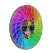 Cible De Fléchettes Chat Arc-en-Ciel Tournoyant (Devant gauche)