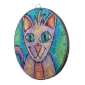 Cible De Fléchettes Chat Chaton Rose Violet (Devant droit)