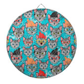 Cible De Fléchettes Chat dans le casquette (Devant)