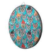 Cible De Fléchettes Chat dans le casquette (Devant droit)