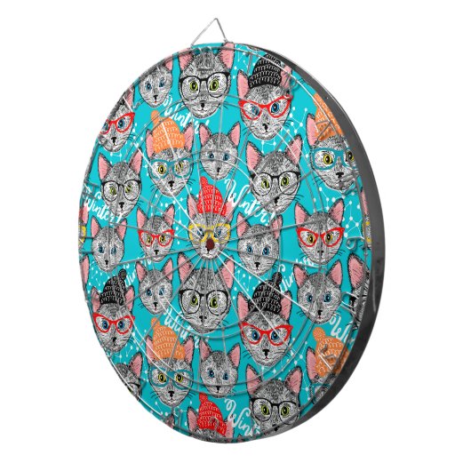Cible De Fléchettes Chat dans le casquette (Devant droit)