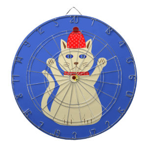 Cible De Fléchettes Chat de Noël mignon