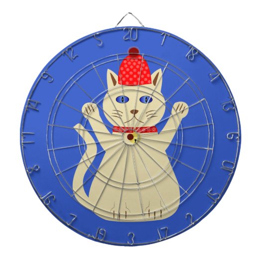 Cible De Fléchettes Chat de Noël mignon (Devant)