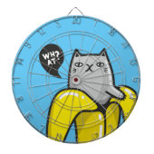 Cible De Fléchettes Chat en banane (Devant)