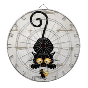 Cible De Fléchettes Chat et souris avec des personnages de dessin amus