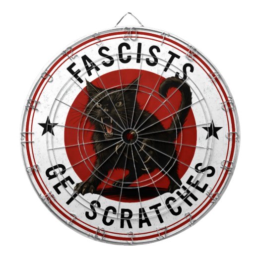 Cible De Fléchettes Chats Contre les Fascistes (Devant)