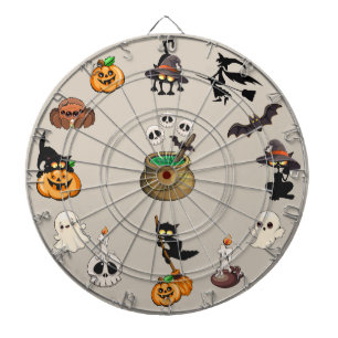 Cible De Fléchettes Chats drôles de Halloween Fête
