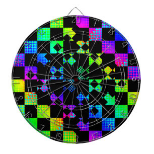 Cible De Fléchettes Checkered Twist par Kenneth Yoncich