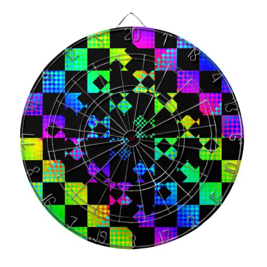 Cible De Fléchettes Checkered Twist par Kenneth Yoncich (Devant)
