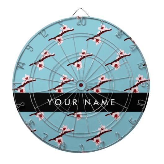Cible De Fléchettes Cherry Blossom, Pink Sakura, Votre Nom (Devant)