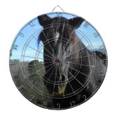 Cible De Fléchettes Cheval à bascule noir secouru (Devant)