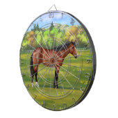 Cible De Fléchettes Cheval Brown Bay Quarter (Devant droit)